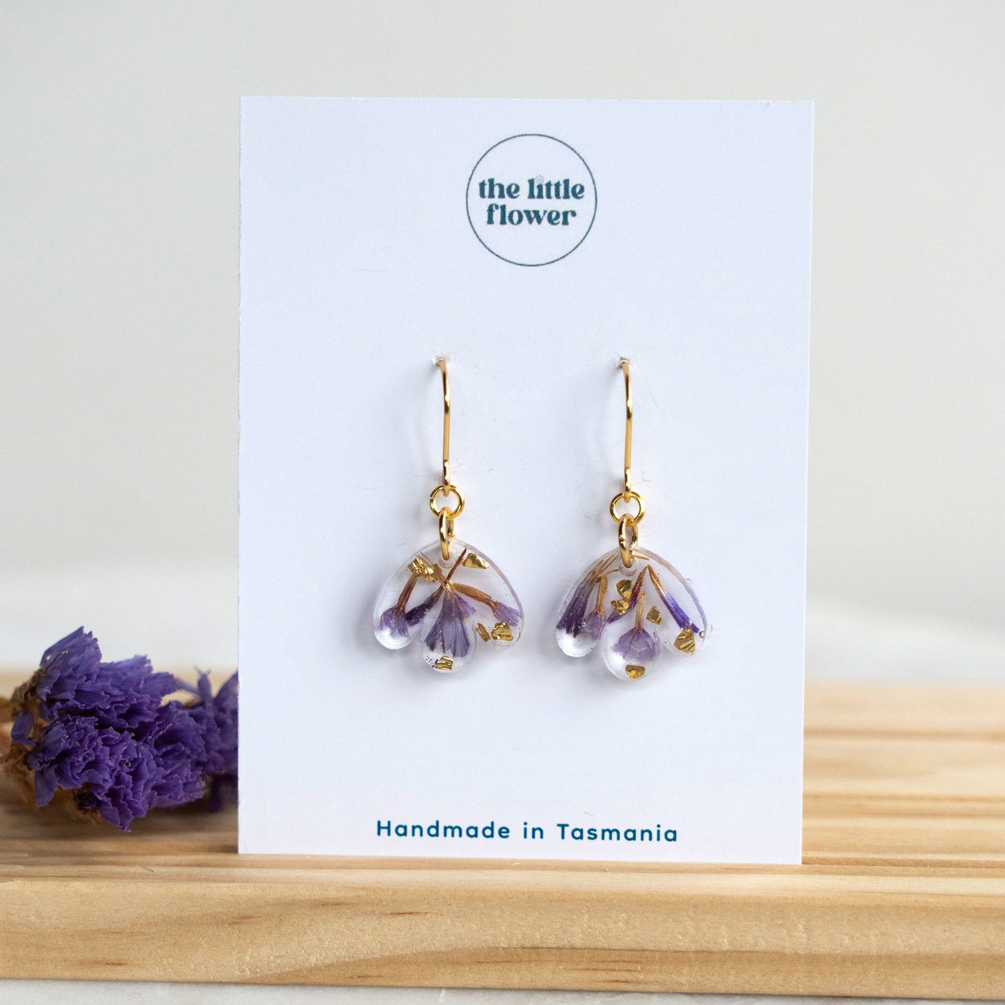 Sea Lavender Flower Earrings