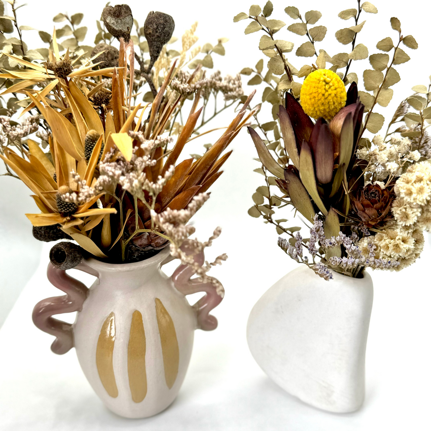 Dried Flower Posy + Vase