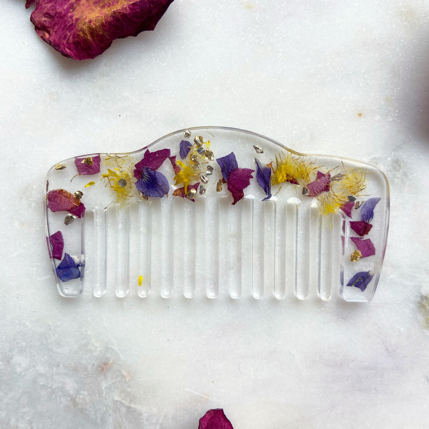 Dried Flower Hair Combs