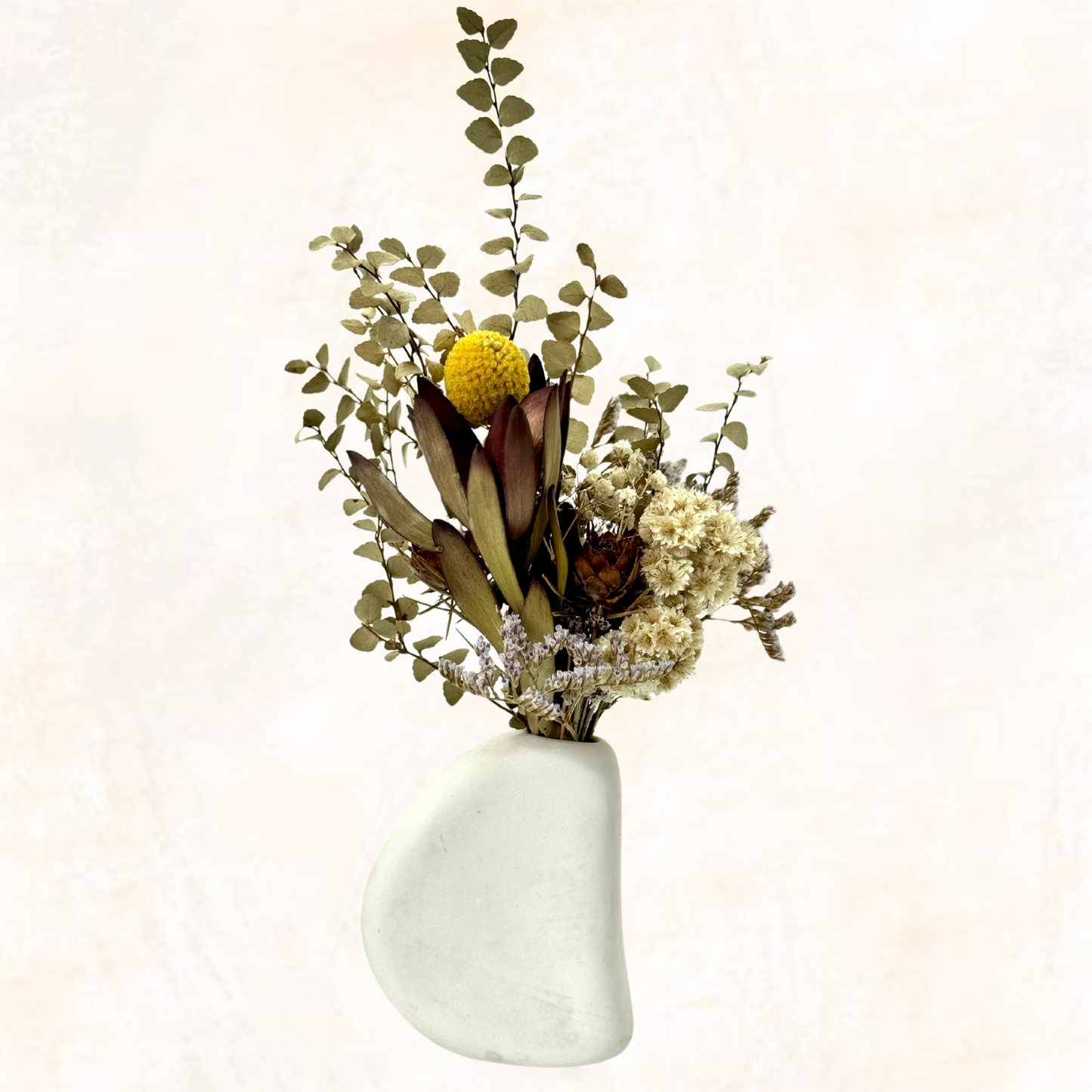 Dried Flower Posy + Vase