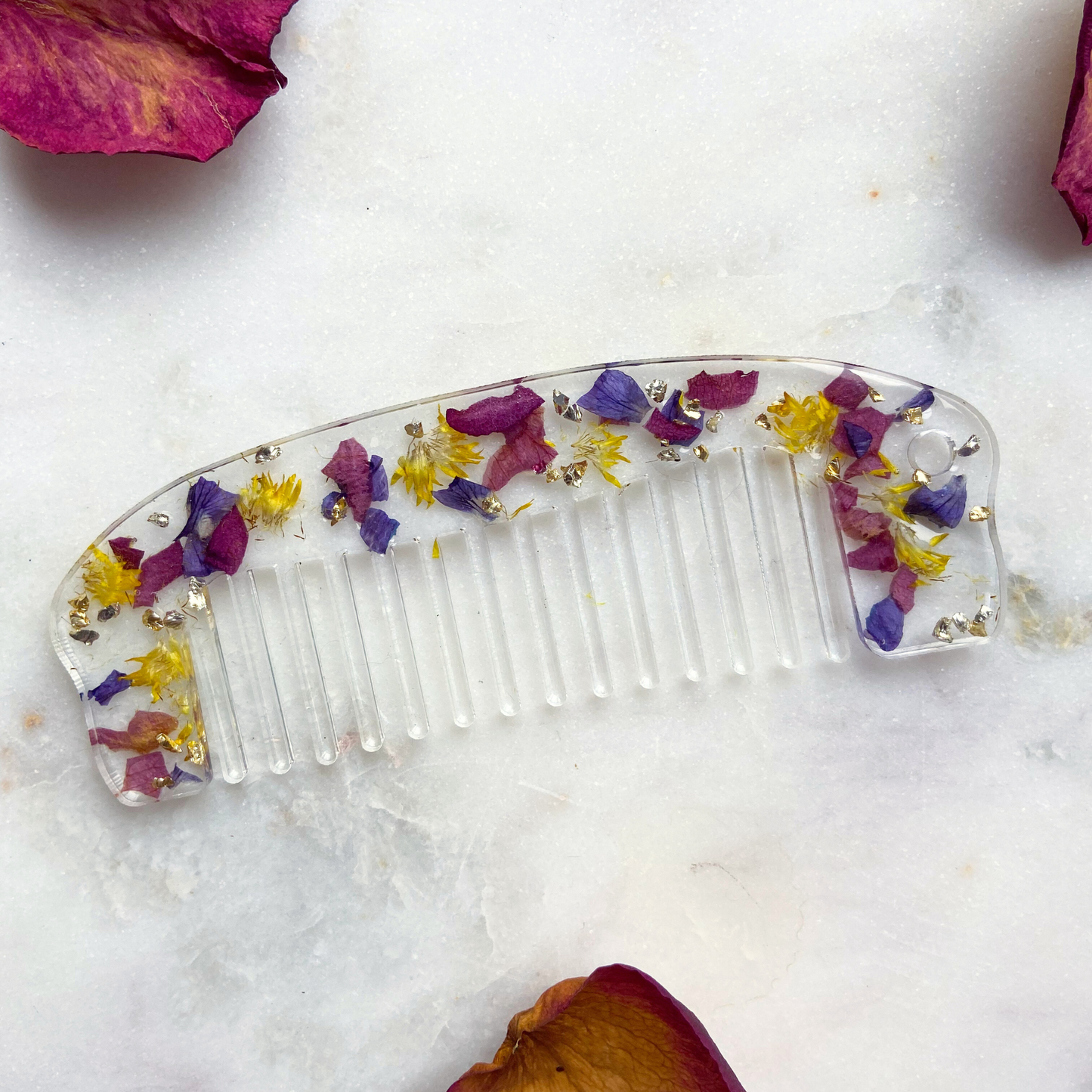 Dried Flower Hair Combs