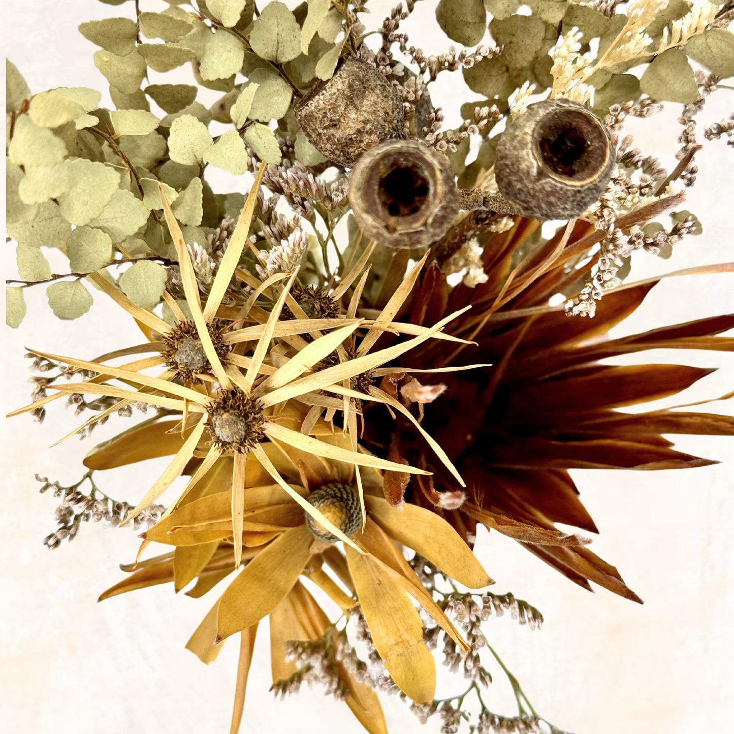 Dried Flower Posy + Vase