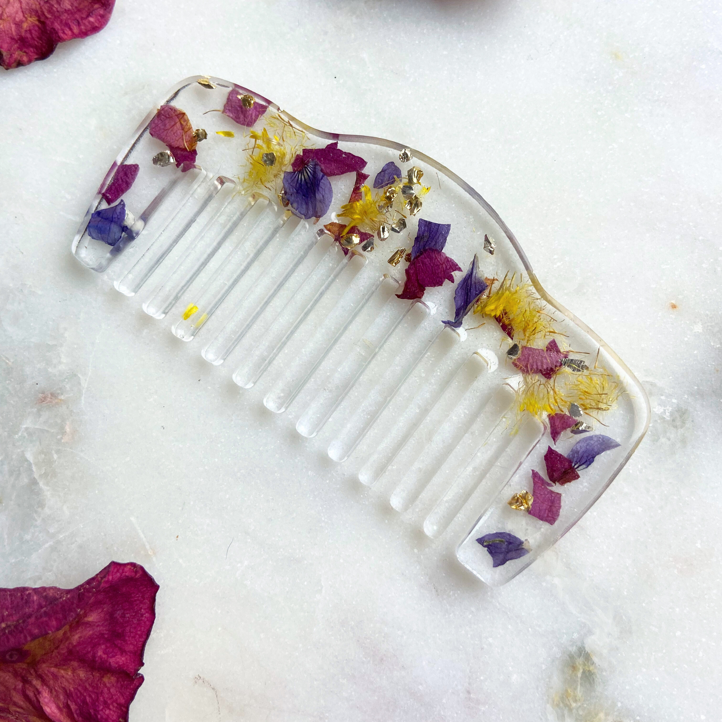 Dried Flower Hair Combs