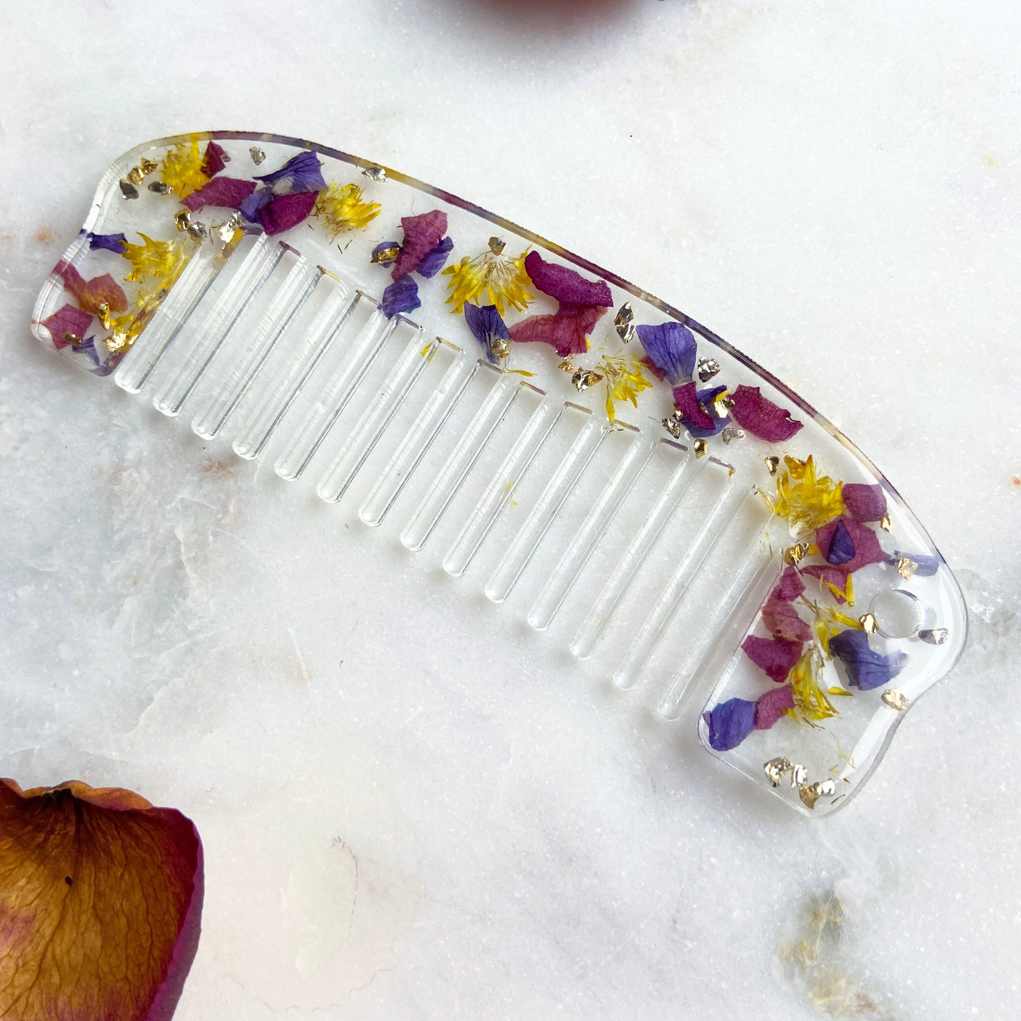 Dried Flower Hair Combs