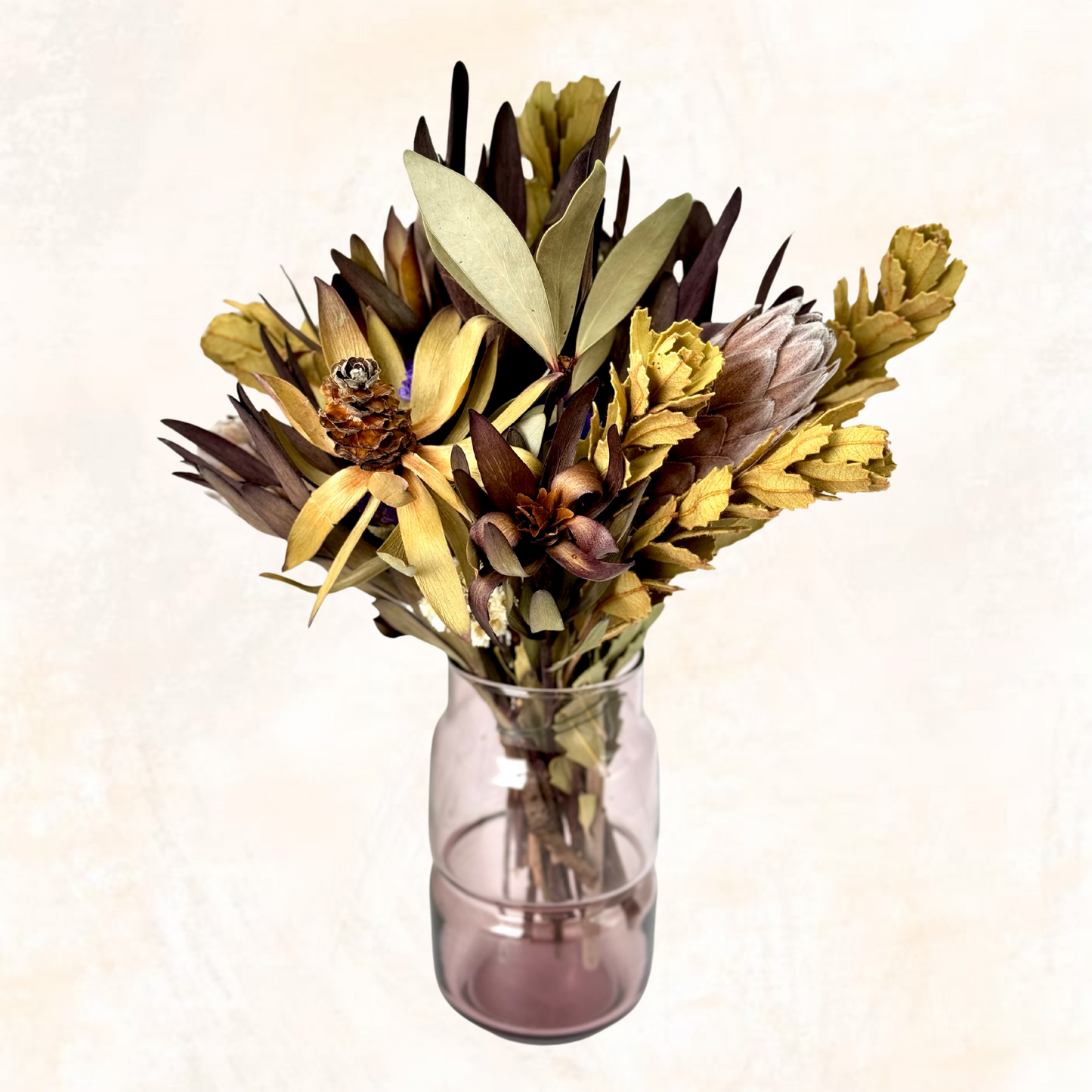 Dried Flower Posy + Vase