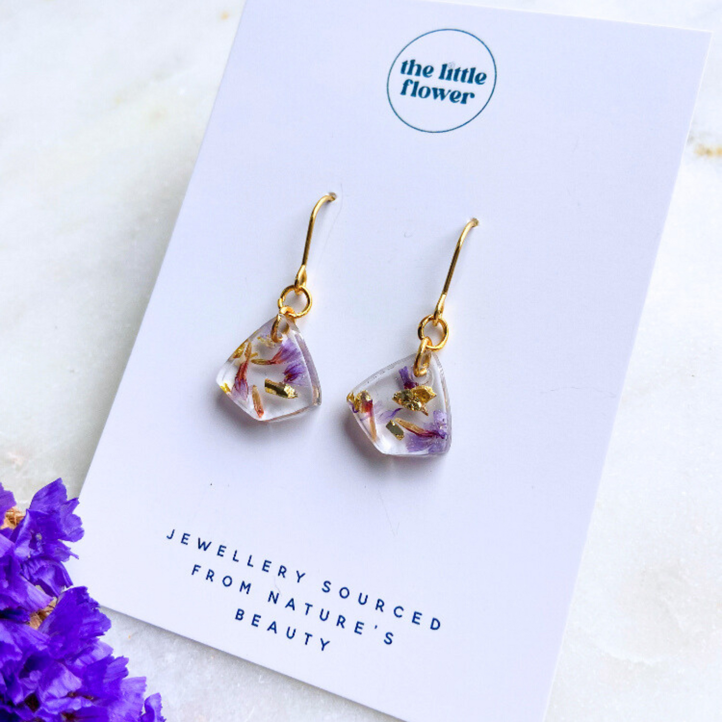 Lilac Flower Dangles - The Pastel Collection