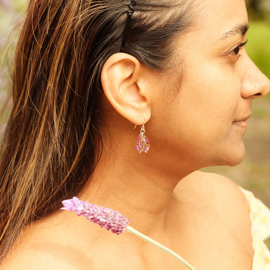 Tasmanian Lavender Dangle Earrings