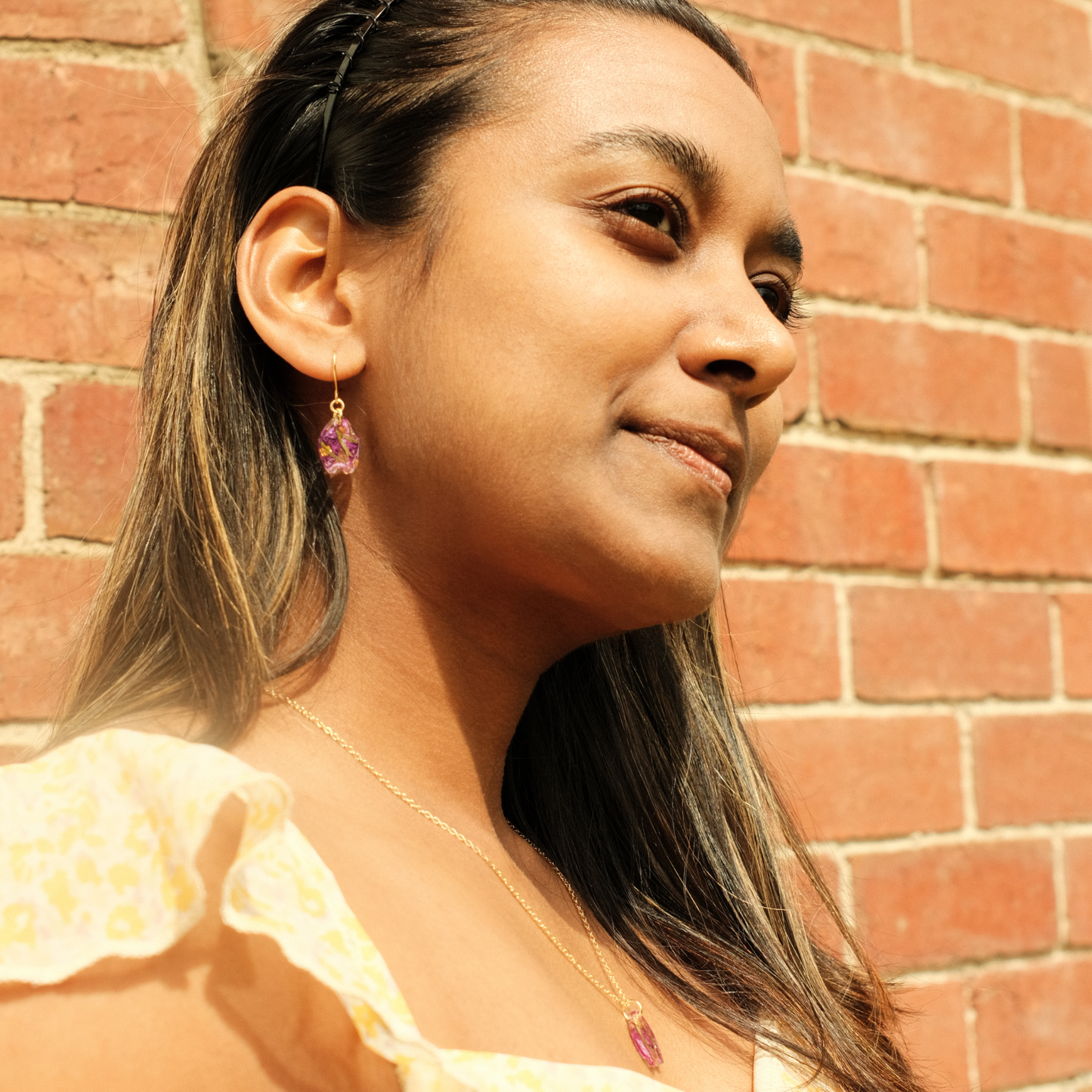 Tasmanian Lavender Dangle Earrings