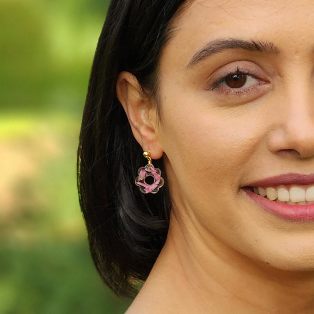 Retro Flower Drop Earrings